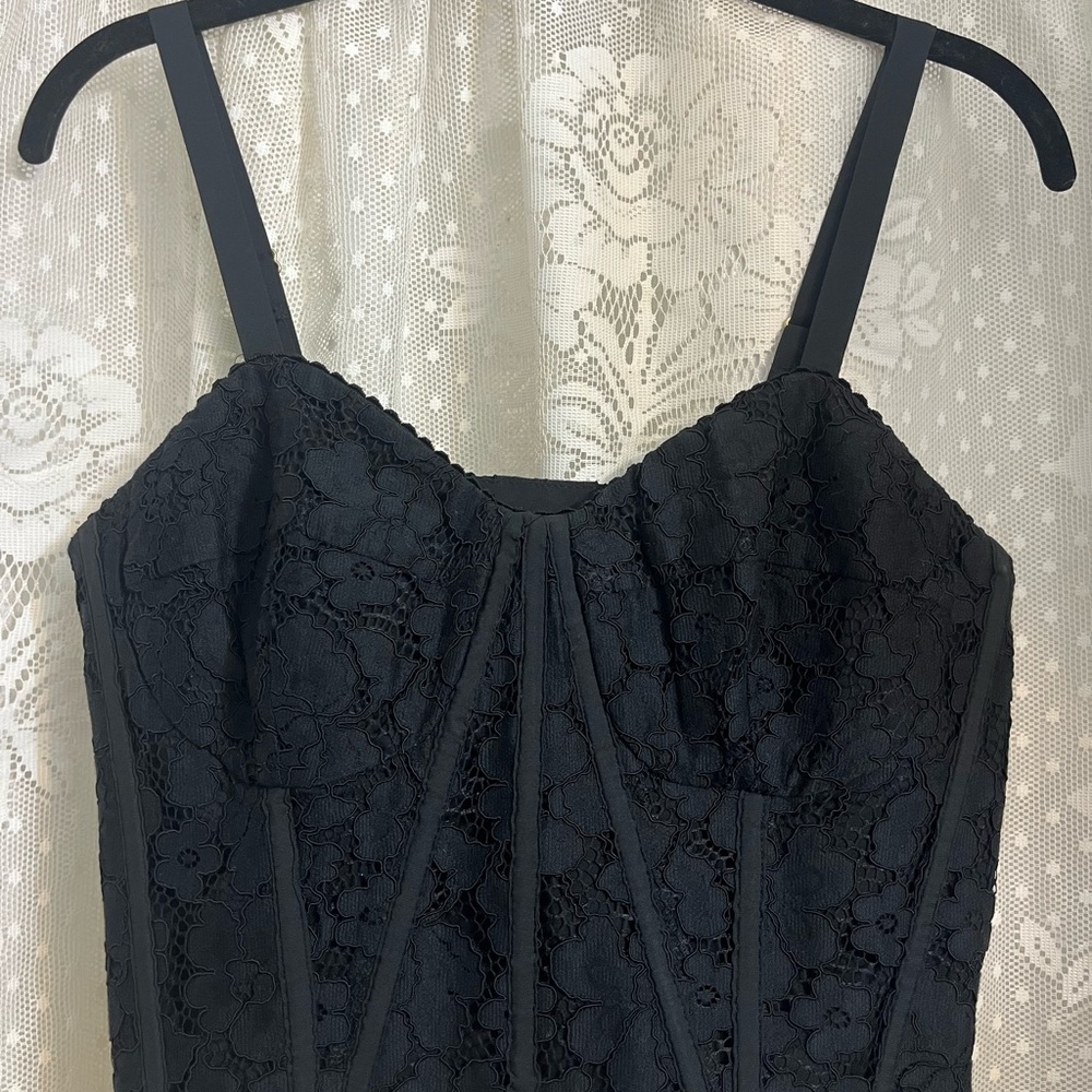 Express Black Lace Trim Camisole
